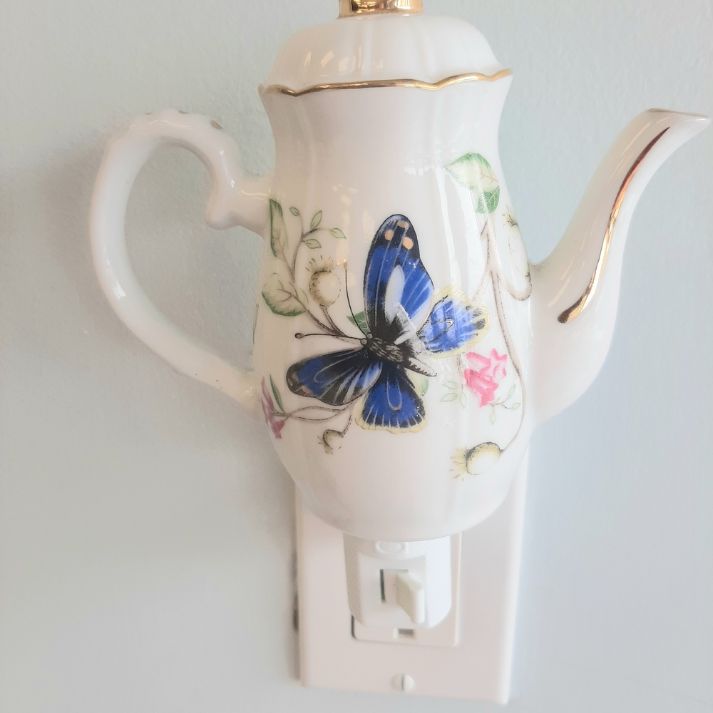 Floral Butterfly Wall Decor Night Light